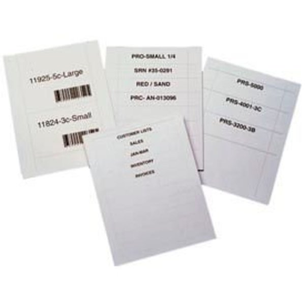 Aigner Index Laser Insert Sheets, Letter - Pref. 13/16" x 8" (600 pcs/pkg) LI10812